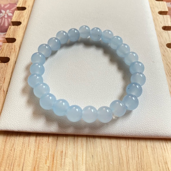 Elegant Blue Beaded Bracelet - Picture 3 of 5